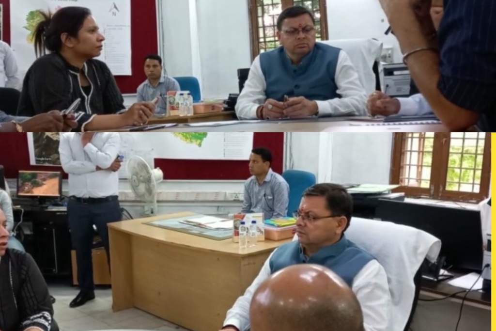 उत्तराखंड प्रदेश में आज सीएम धामी पहुंचे आपदा कंट्रोल रूम, अधिकारियो क़ो दिए बड़े निर्देश।