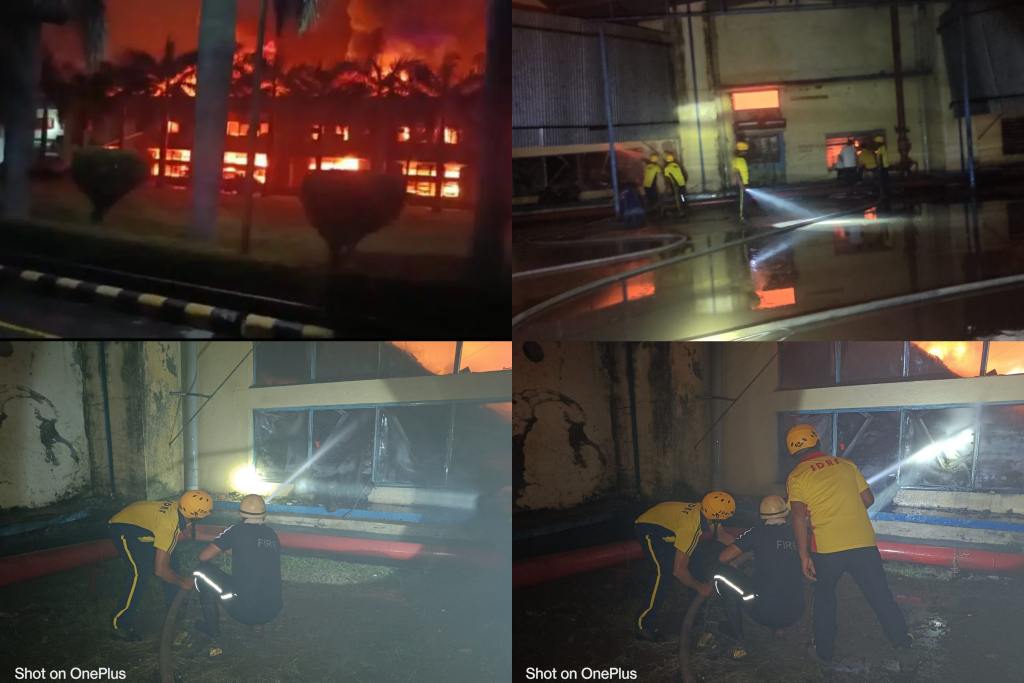 उत्तराखंड के सिडकुल में ब्रिटानिया फैक्ट्री में लगी भीषण आग, करोड़ों का नुकसान, देखिए वीडियो।