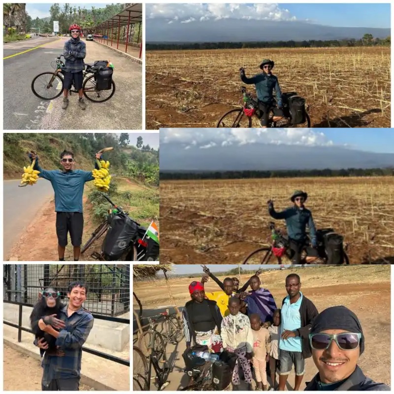 उत्तराखंड का साइकिल से वर्ल्ड टूर पर निकला पहाड़ का प्रदीप, अबतक इन 14 देशों की कर चुका है यात्रा।