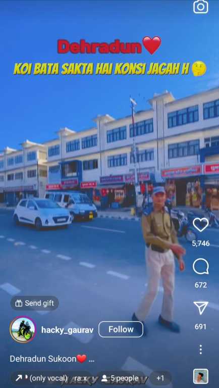 उत्तराखंड में इंस्टा-एफबी-यूट्यूब पर खूब हो रहा हिट, अपना बदलता दून! जमकर बनाई जा रही रील्स, MDDA द्वारा शहर में हुए सौन्दर्यकरण और वॉल पेंटिंग्स को खूब पसंद कर रहे युवा।