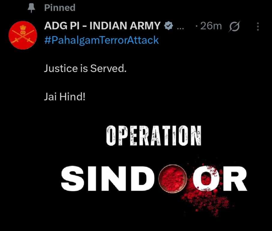 ऑपरेशन सिंदूर: भारतीय सशस्त्र बलों ने आतंकवादी शिविरों पर सटीक हमला किया ,देखे वीडियो।