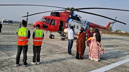 उत्तराखंड में हेली सेवा से तीन दिन में 3074 यात्री पहुंचे केदारनाथ, आठ हेली कंपनियों के हेलिकॉप्टर भर रहे उड़ान।