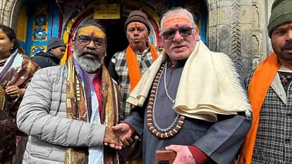 उत्तराखंड में बदरीनाथ-केदारनाथ धाम पहुंचे झारखंड के मुख्यमंत्री हेमंत सोरेन, पूजा अर्चना कर लिया आशीर्वाद।