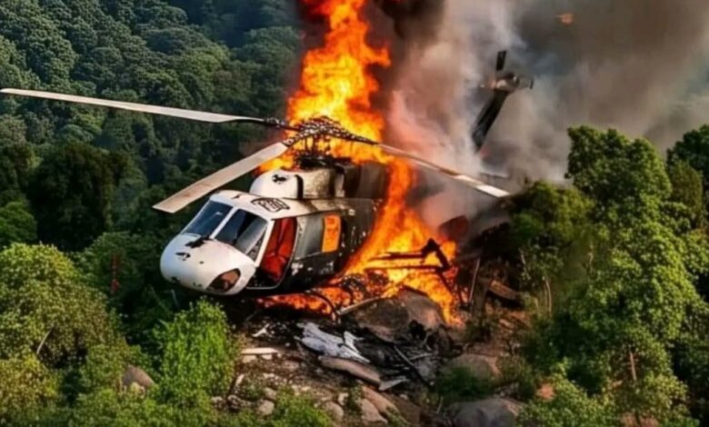 उत्तराखंड के केदारनाथ में हेलीकॉप्टर क्रैश, पायलट समेत 07 की मौत।