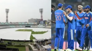 क्या IND vs WI मैच में भारत के सेमीफाइनल की उम्मीदों पर बारिश फेरेगी पानी! कोलकाता के मौसम ने बढ़ाई टेंशन।