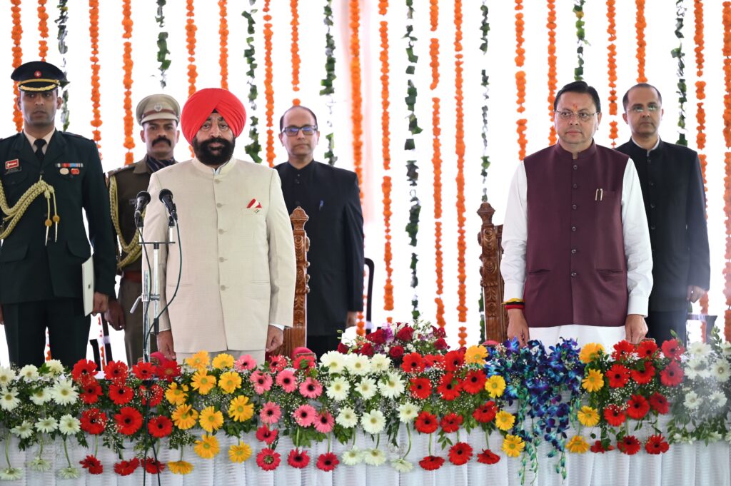 उत्तराखंड में आज धामी कैबिनेट में 5 नए मंत्रियों की एंट्री, राज्यपाल ने दिलाई शपथ।