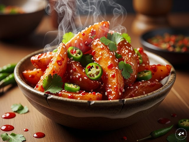 आईये आज घर पर ऐसे बनाएं होटल जैसा चिली पोटैटो, स्वाद ऐसा कि चाटते रह जाएंगे उंगलियां।