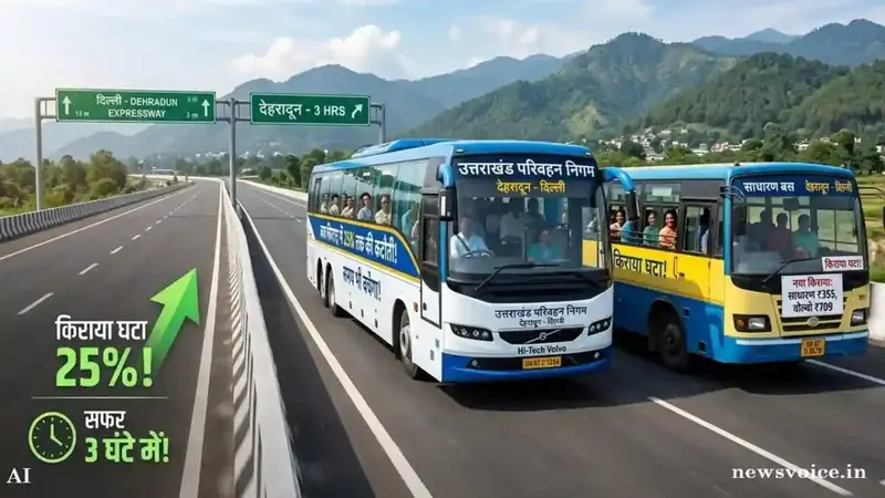 दिल्ली-देहरादून एक्सप्रेसवे का असर, रोडवेज ने घटाया बसों का किराया।