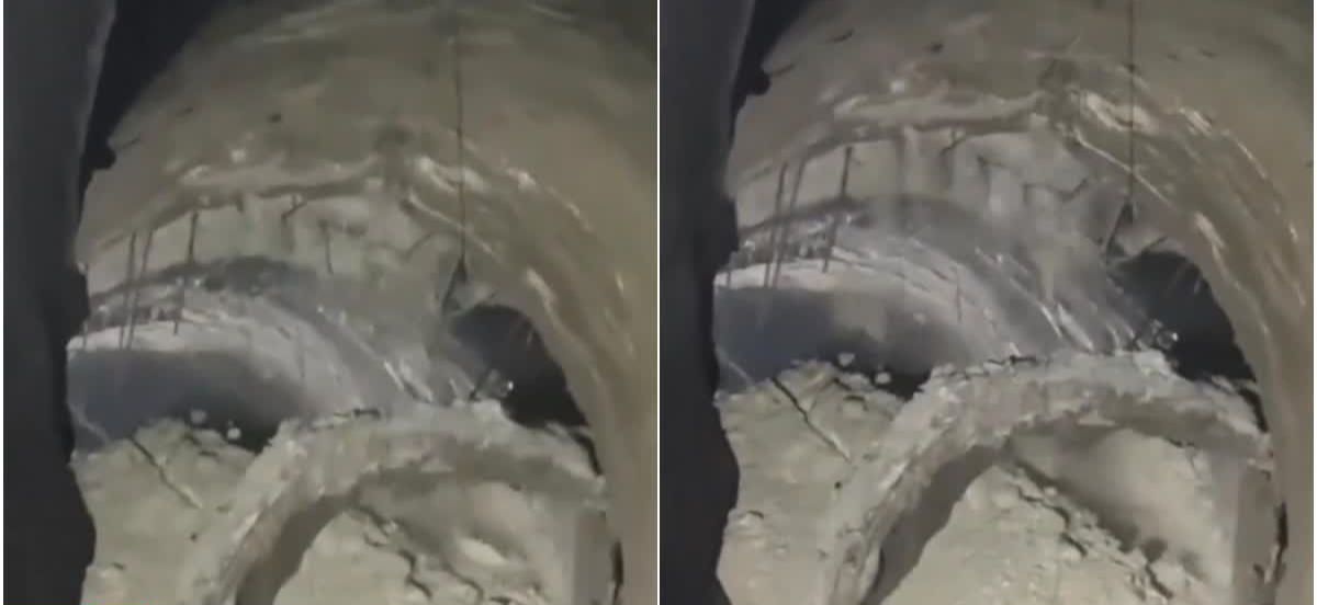 उत्तराखंड में कर्णप्रयाग रेलवे प्रोजेक्ट टनल धंसाव से मची अफरा-तफरी, कोई जनहानि नहीं।