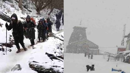 उत्तराखंड के केदारनाथ-यमुनोत्री में बर्फबारी, बदरीनाथ से औली बर्फ से ढके, 10 तस्वीरों में देखें जन्नत सा नजारा।
