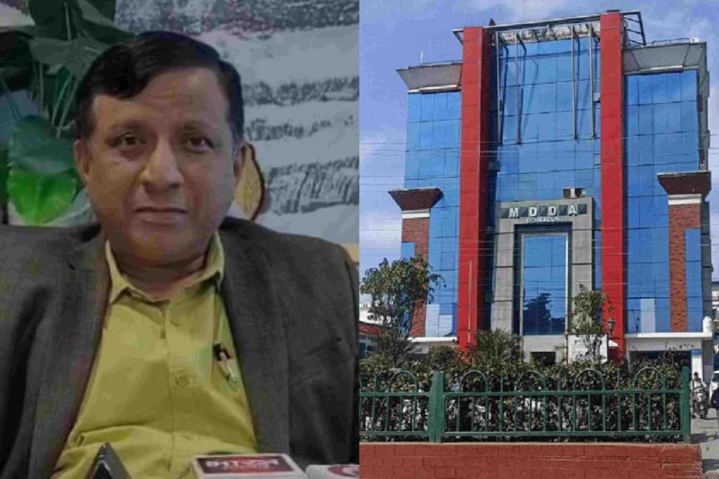 उत्तराखंड में एमडीडीए वीसी बंशीधर तिवारी के निर्देश पर यहाँ आठ बहु मंजिला इमारतें सील।