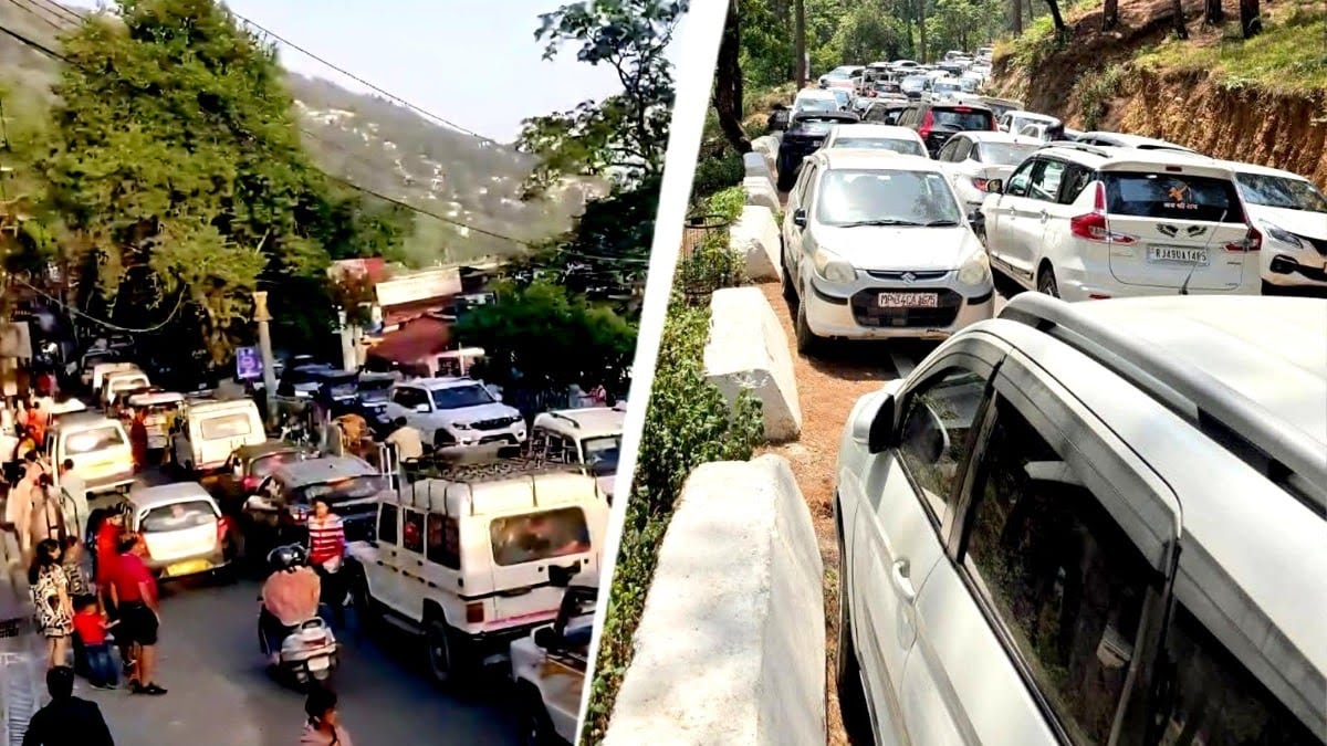 नैनीताल जाम से बेहाल: दुपहिया वाहनों की एंट्री बंद, बिना पार्किंग होटल बुकिंग पर शहर में प्रवेश नहीं, शटल सेवा से ही मिलेगी एंट्री।