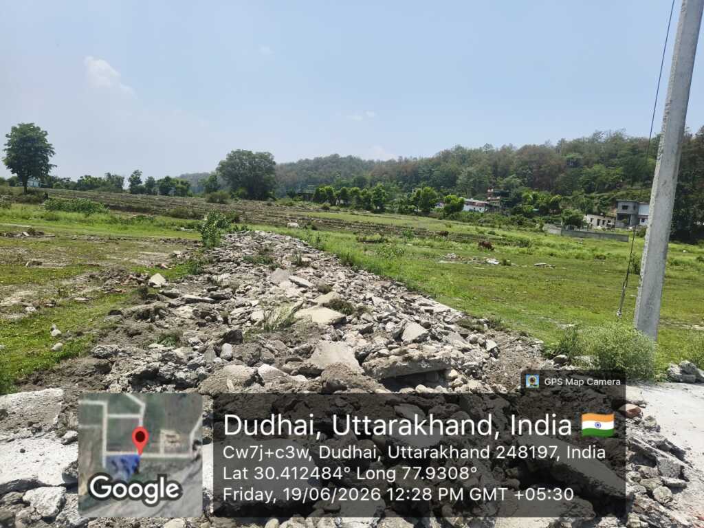 उत्तराखंड में एमडीडीए की सख्ती: अवैध कॉलोनी बसाने की कोशिश नाकाम, विकासनगर तहसील अंतर्गत रेतीवाला क्षेत्र में दोबारा की गई ध्वस्तीकरण कार्रवाई।