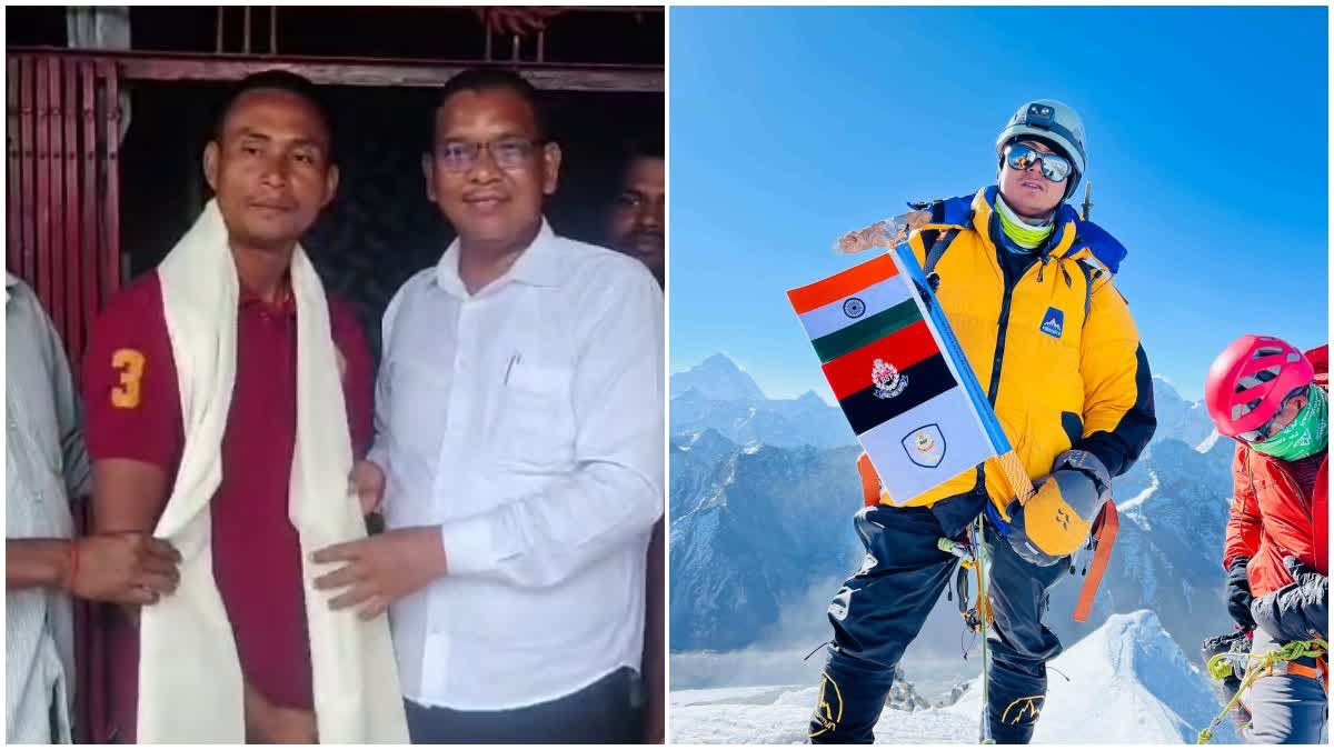 उत्तराखंड में खटीमा के BSF जवान मोहन सिंह ने किया एवरेस्ट फतह, थारू जनजाति समाज ने किया सम्मानित।