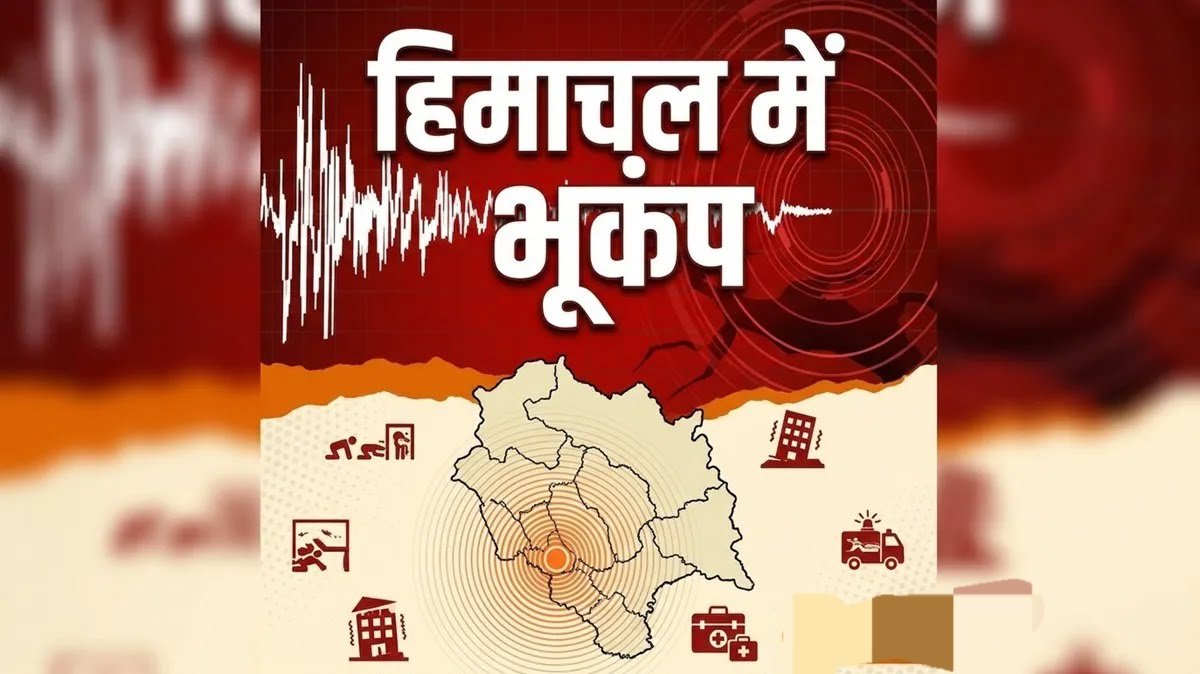 हिमाचल में सुबह-सुबह भूकंप के झटके, 3 सेकेंड तक कांपी धरती, दहशत में घरों से बाहर भागे लोग।