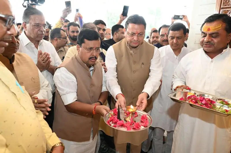 उत्तराखंड के अष्टादश भुजा महालक्ष्मी मंदिर में सीएम धामी और भाजपा राष्ट्रीय अध्यक्ष ने लिया माँ का आशीर्वाद।