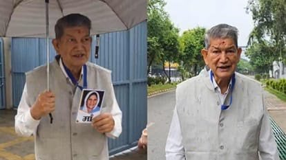 उत्तराखंड में पूर्व सीएम हरीश रावत को ईडी ने पूछताछ के लिए बुलाया, अपनी मां की तस्वीर साथ लेकर कार्यालय पहुंचे।